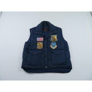 Operation Desert Storm Shield St Moritz Vest Blue Sz L 1980s